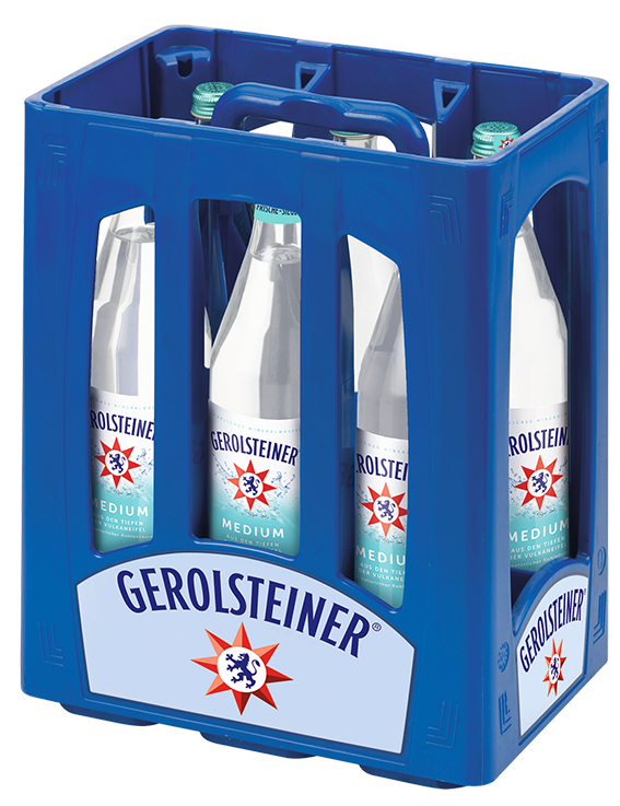 Gerolsteiner Medium (06x 1,0l FL Glas 9,99 € inkl. MwSt. zzgl. Pfand)