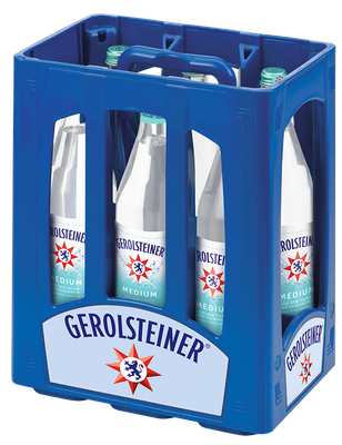 Gerolsteiner Medium (06x 1,0l FL Glas 9,99 € inkl. MwSt. zzgl. Pfand)