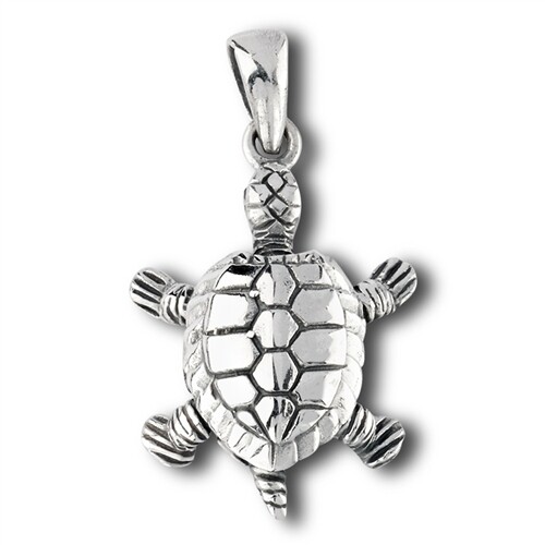 Sterling Silver Turtle Pendant