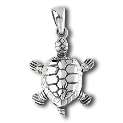 Sterling Silver Turtle Pendant