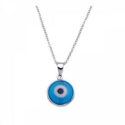 Sterling Silver Evil Eye Necklace