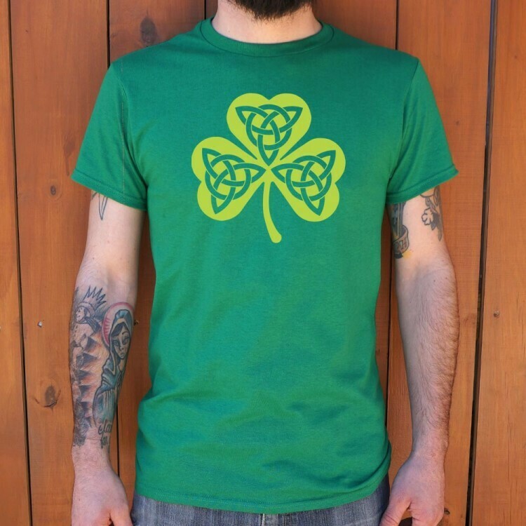 Celtic Shamrock Men&#39;s Kelly Green Tee