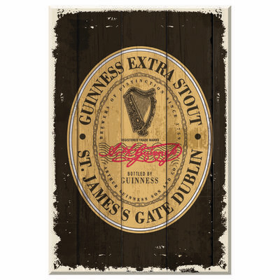 Nostalgic Guinness Wooden Sign