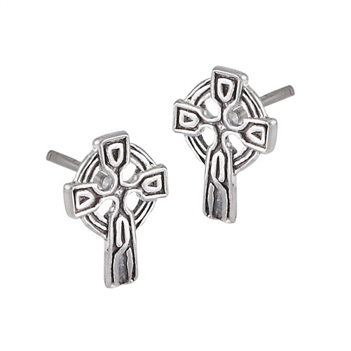 Celtic Cross .925 Earrings