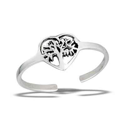 Sterling Tree of Life Toe Ring