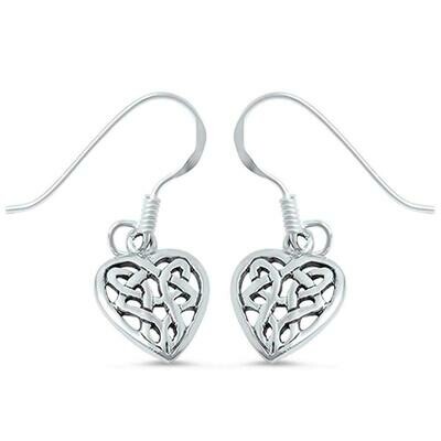 Sterling Heart Knot