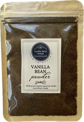 25g - Organic, Ground Vanilla Bean Powder