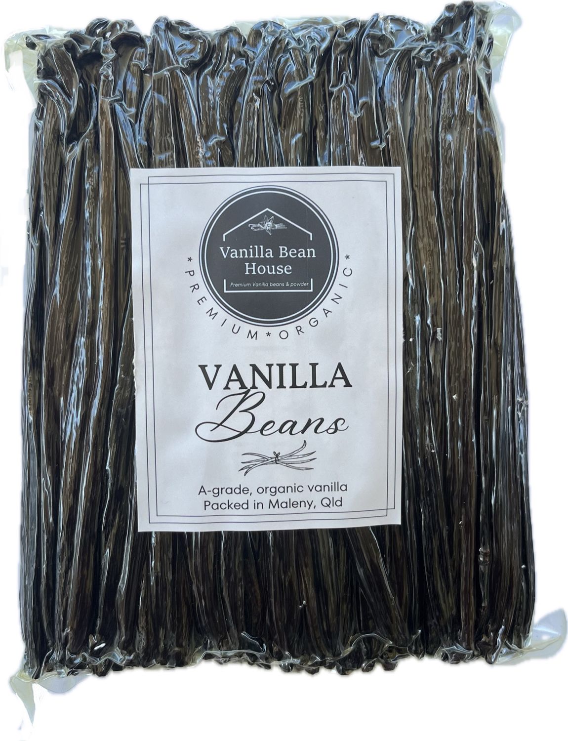 1kg - Organic, GOURMET Grade Vanilla Bean Pods - 18cm length