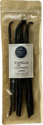 30g - Organic, GOURMET Grade Vanilla Bean Pods - 18cm length 30g - Organic, GOURMET Grade Vanilla Bean Pods - 18cm length