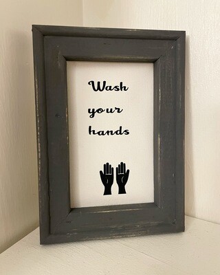 Wash your hands canvas