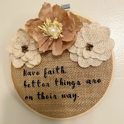 Have faith wall hanging
