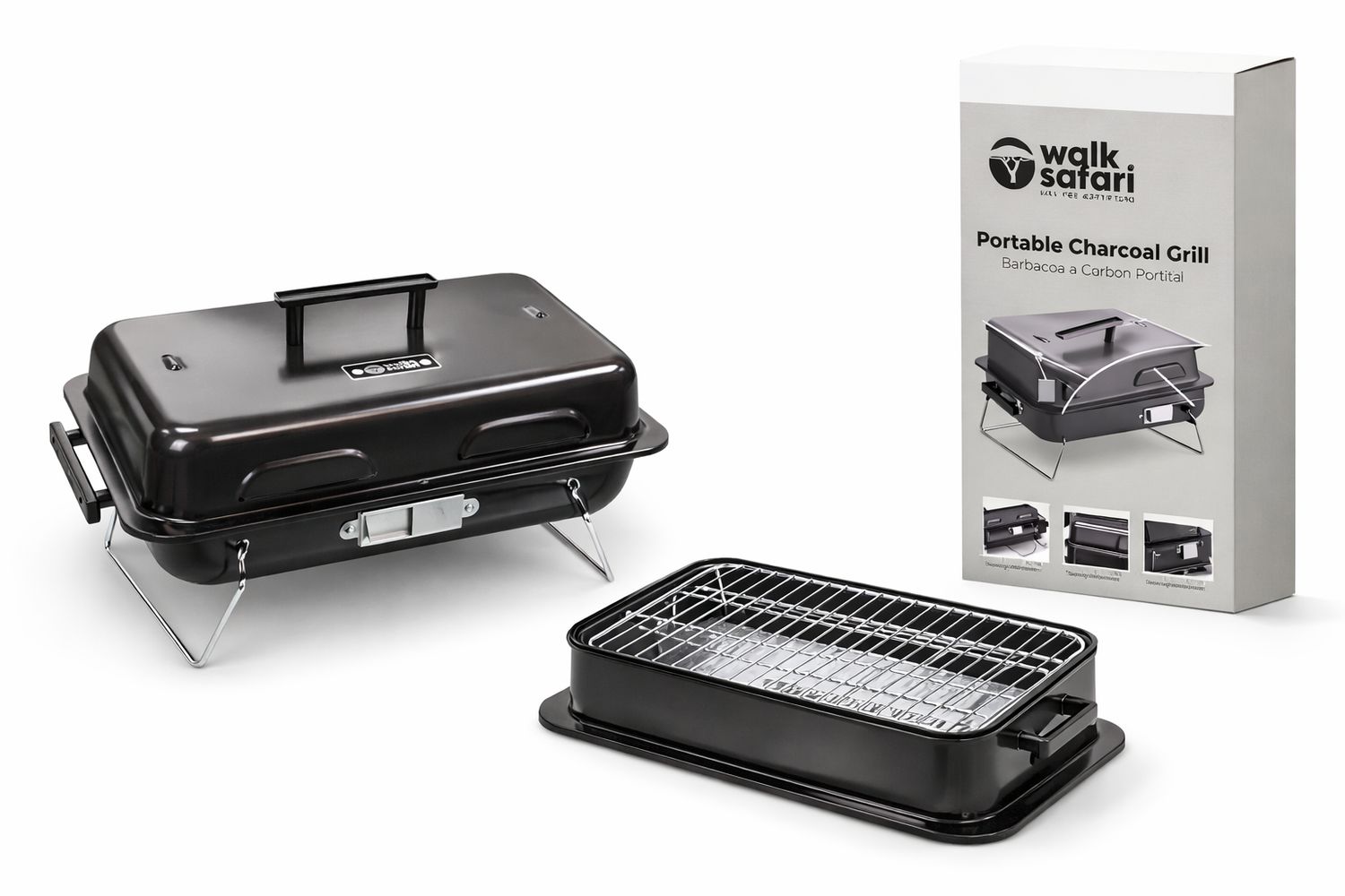 Parrilla de carbón Walk Safari