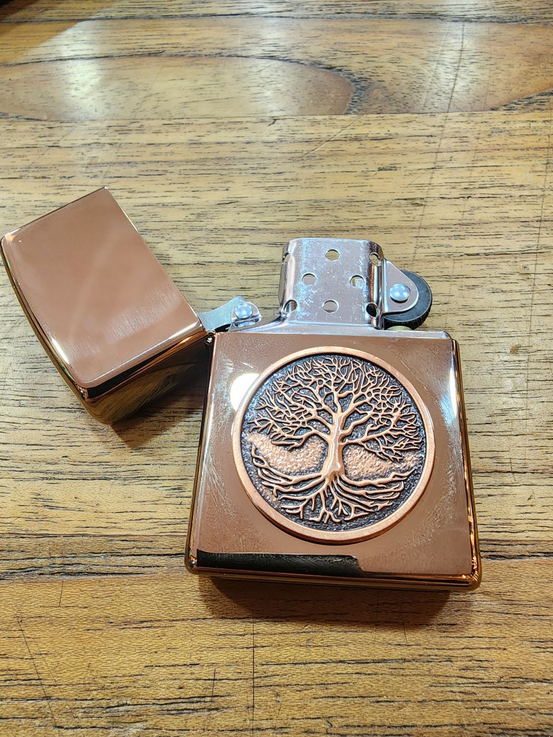 Árbol de la vida emblema Gold Rose