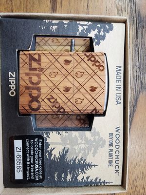 Woodchuck Wrap Zippo Flame