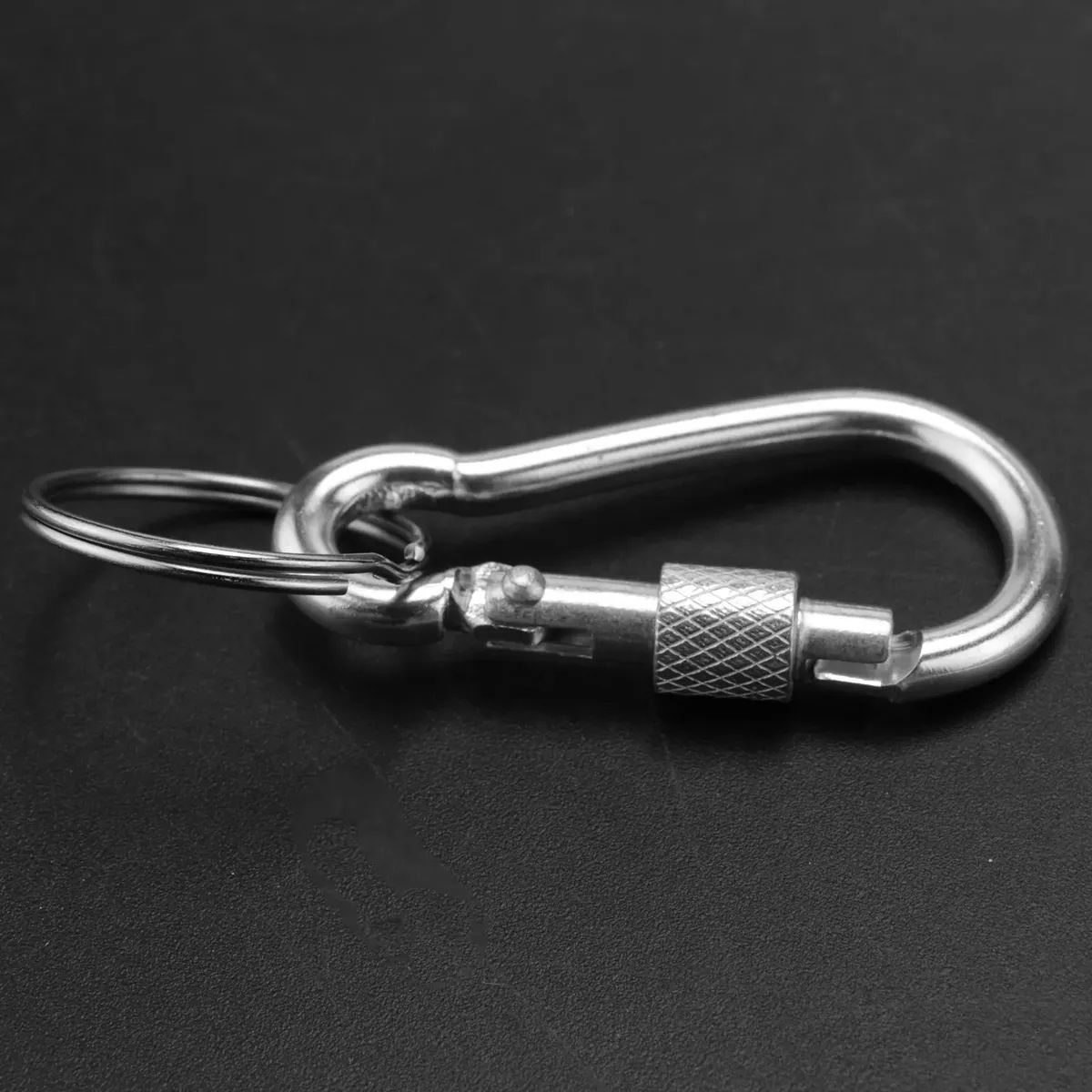 Mosquetón con cierre 5 anillos