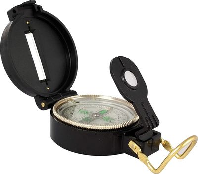 Brújula lensática negra