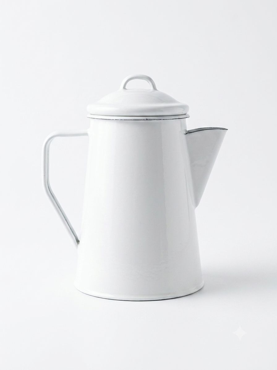 Percolador de Café Enamel Blanco 1.5L Percolador de Café Enamel Blanco 1.5L