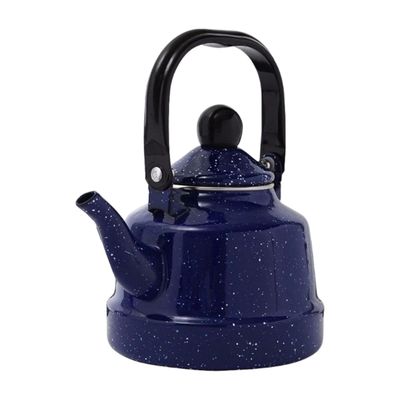 Cafetera/Tetera Enamel Azul para Camping