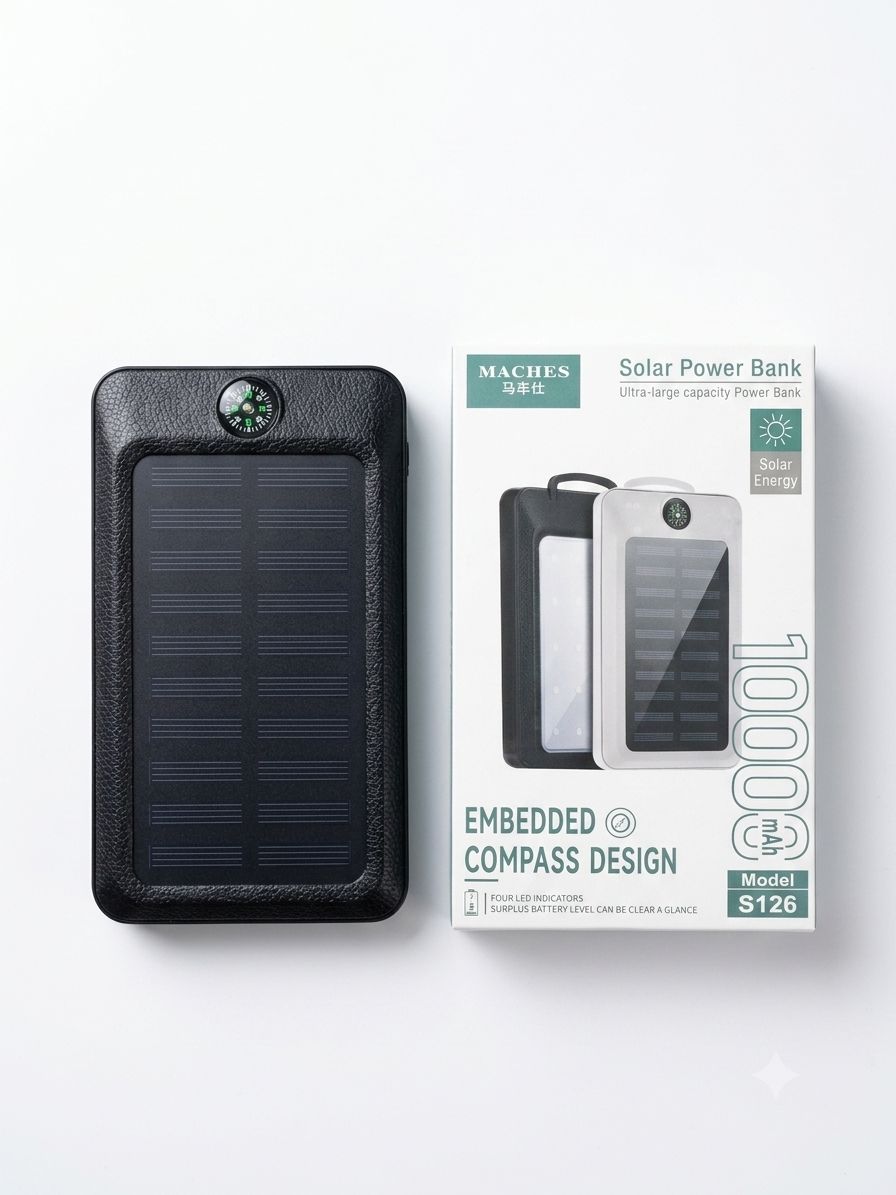 Power Bank Solar Maches 10,000mAh