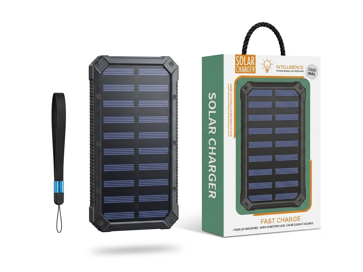 Cargador Solar Portátil 20,000mAh