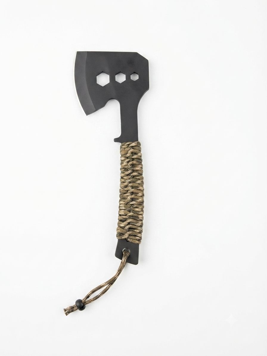 Hacha Táctica de Mano con Mango de Paracord