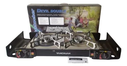 Cocina de Gas Portátil Yanchuan Devil Double 2 Quemadores