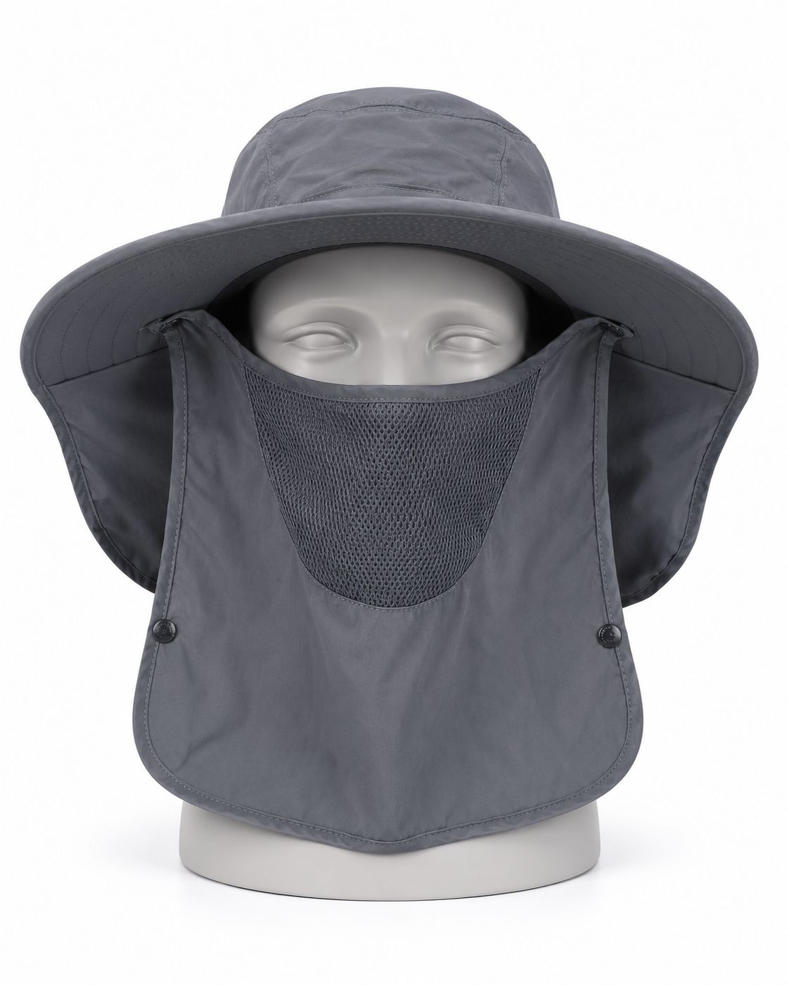 Sombrero con Solapa y Mascarilla