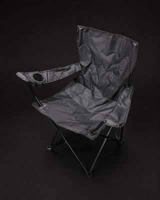 Silla plegable con portavasos