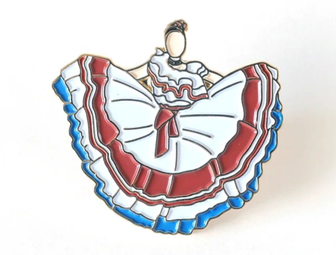 Pin Traje Típica Costarricense (mujer)