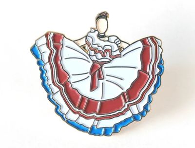 Pin Traje Típica Costarricense (mujer)