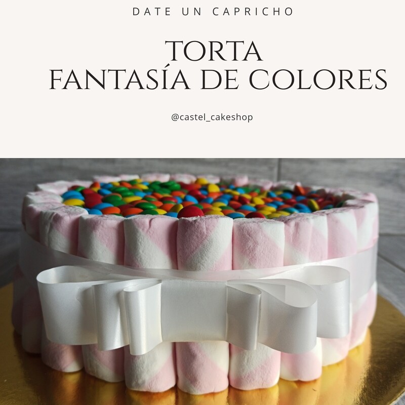 TORTA FANTASÍA DE COLORES