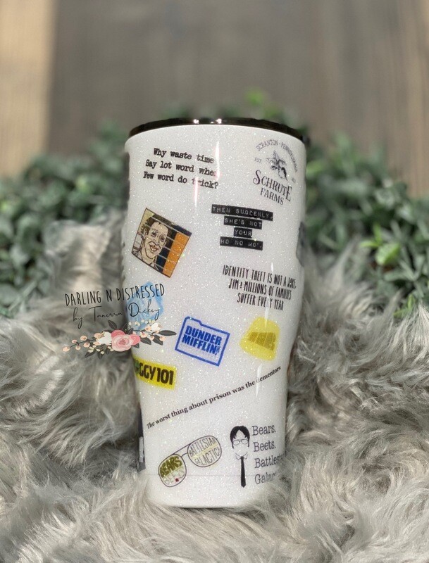 The Office Glitter Tumbler