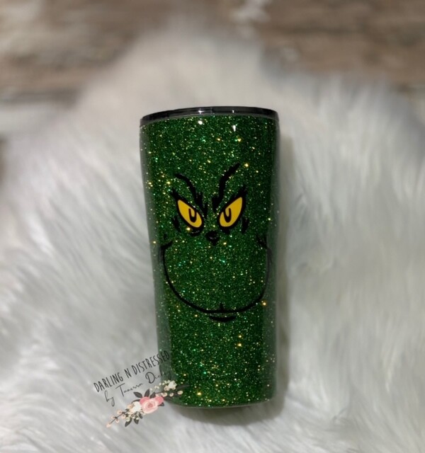 Grinch Glitter Tumbler