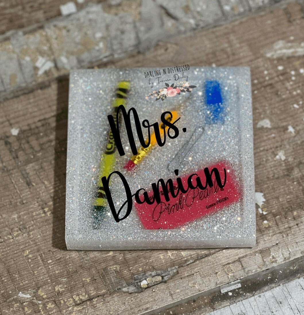 Personalized Teacher Coaster