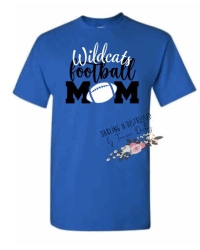 Wildcats Football Mom T-shirt