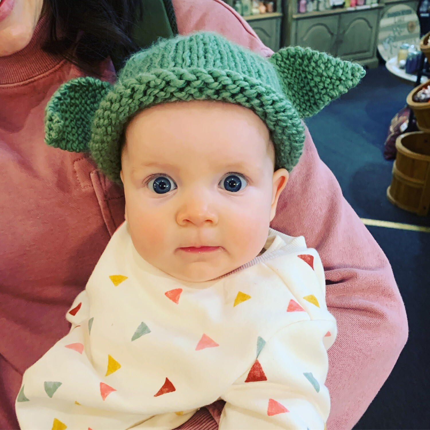Baby Yoda Knit Caps