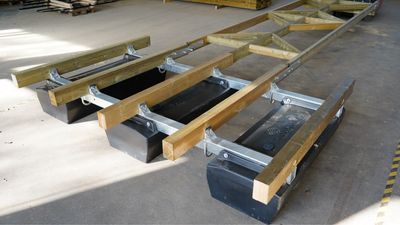 Ankkurointipalkki 10x10x300cm HDG