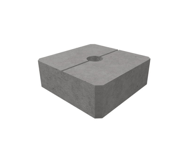 Betonipaino 50kg keskireikä 80Ø