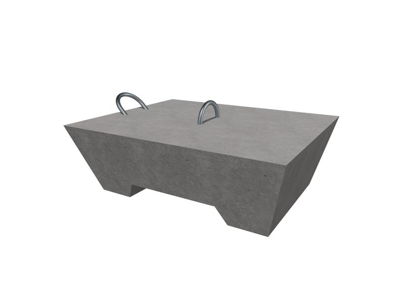 Betoniankkuri 1200kg teräslenkeillä 25mm HDG