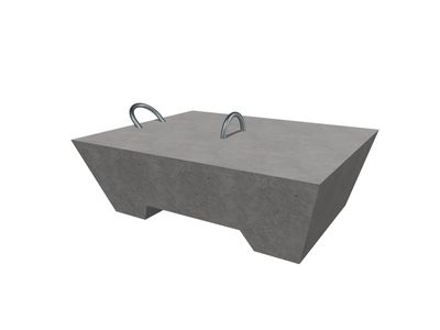 Betoniankkuri 1200kg teräslenkeillä 25mm HDG