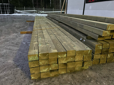 Kestopuu 98x148x11500mm SJ A-kyllästetty