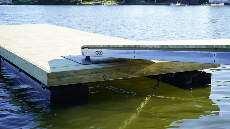 Terässilta 1.2×5m puukannella