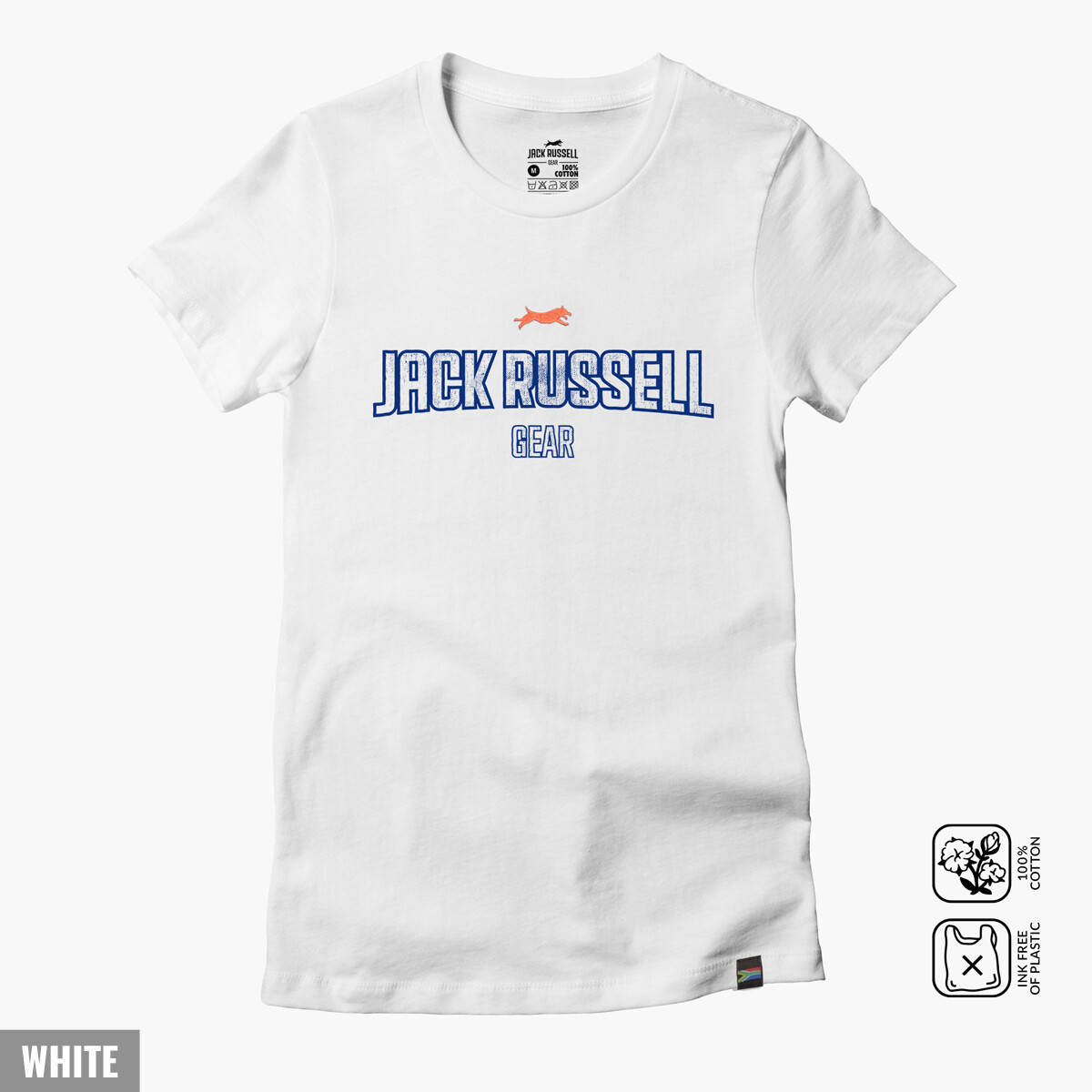 JRG Original Fitted T-shirt Women&#39;s, Select a tee colour: White tee