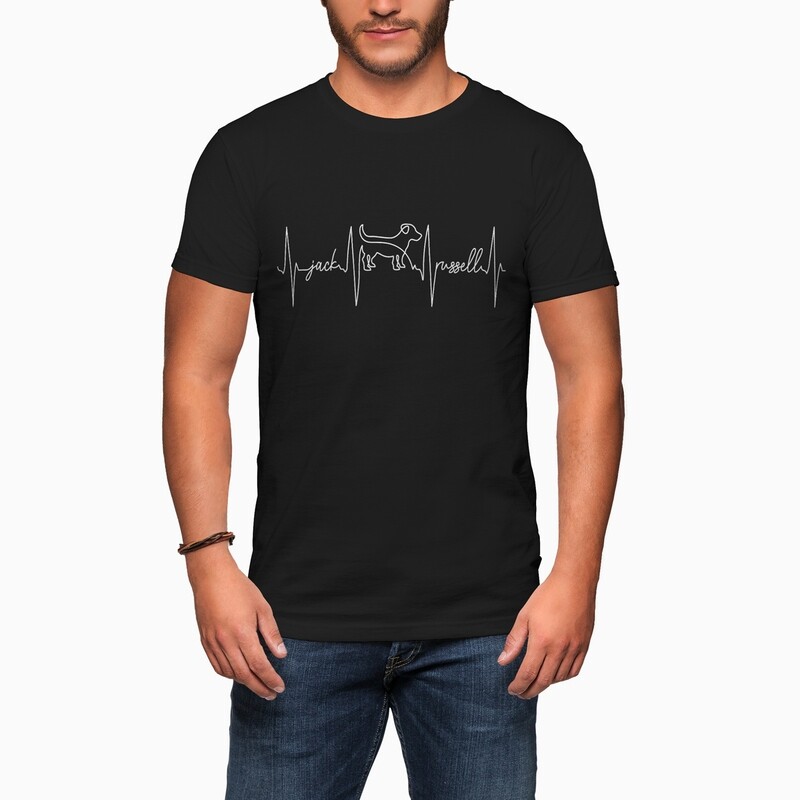 My hart klop Jack Russell T-shirt Unisex