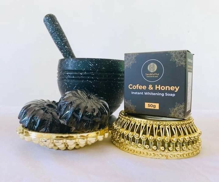 Coffee and Honey Instant Whitening Soap (50g)