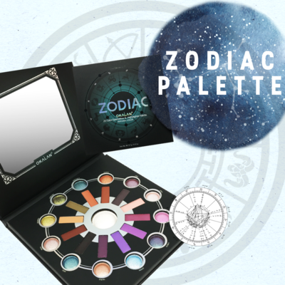 Zodiac Paletas de Sombras e Iluminador