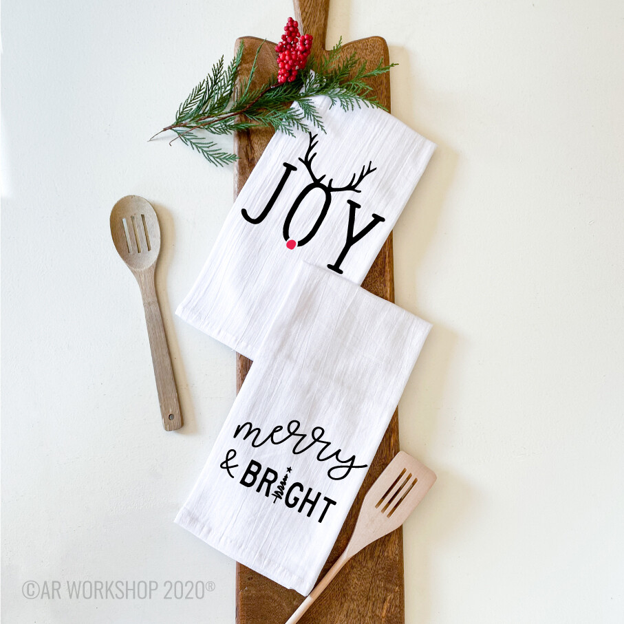Joy, Merry & Bright Tea Towel Kit