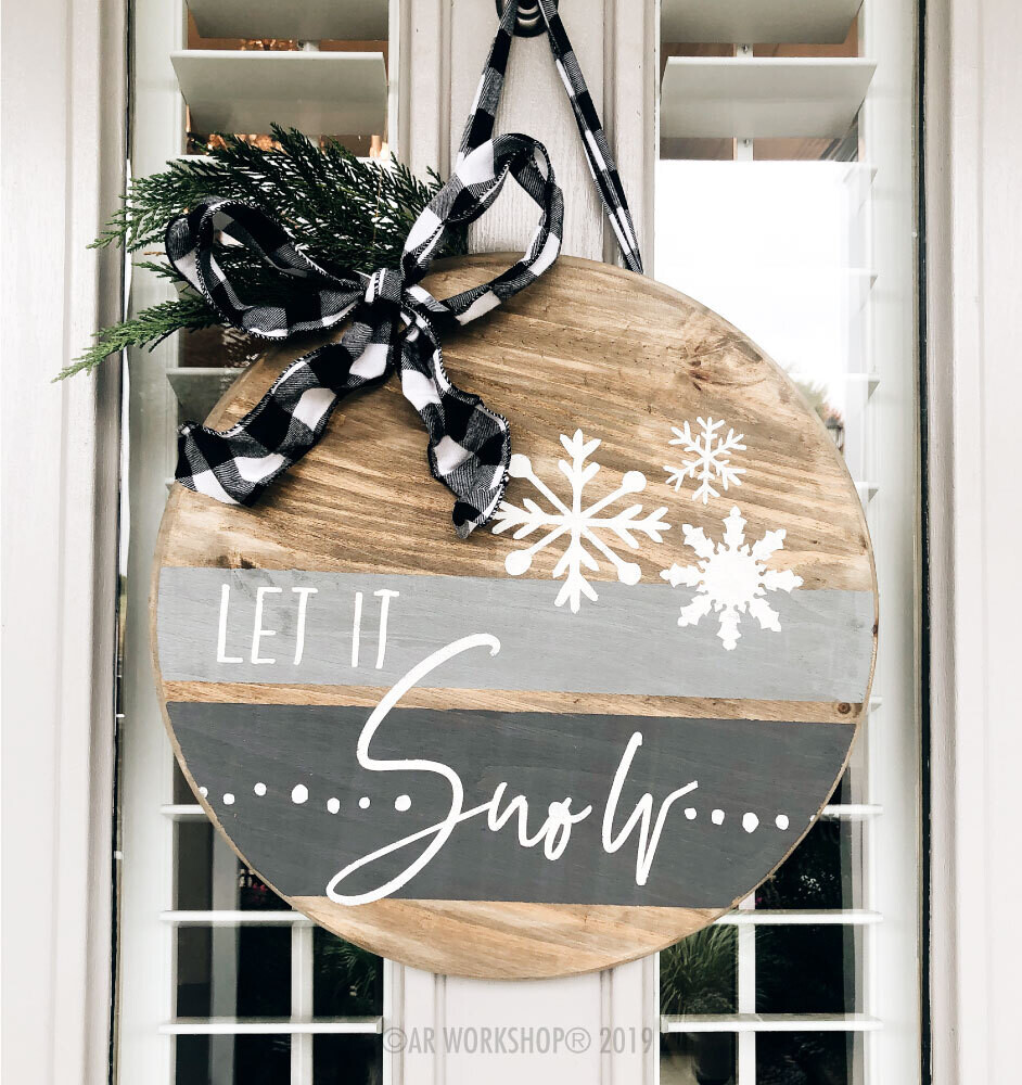 Jingle Box Add On- 18" Door Hanger (Let It Snow)