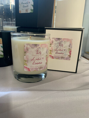 Linen & Roses Candle