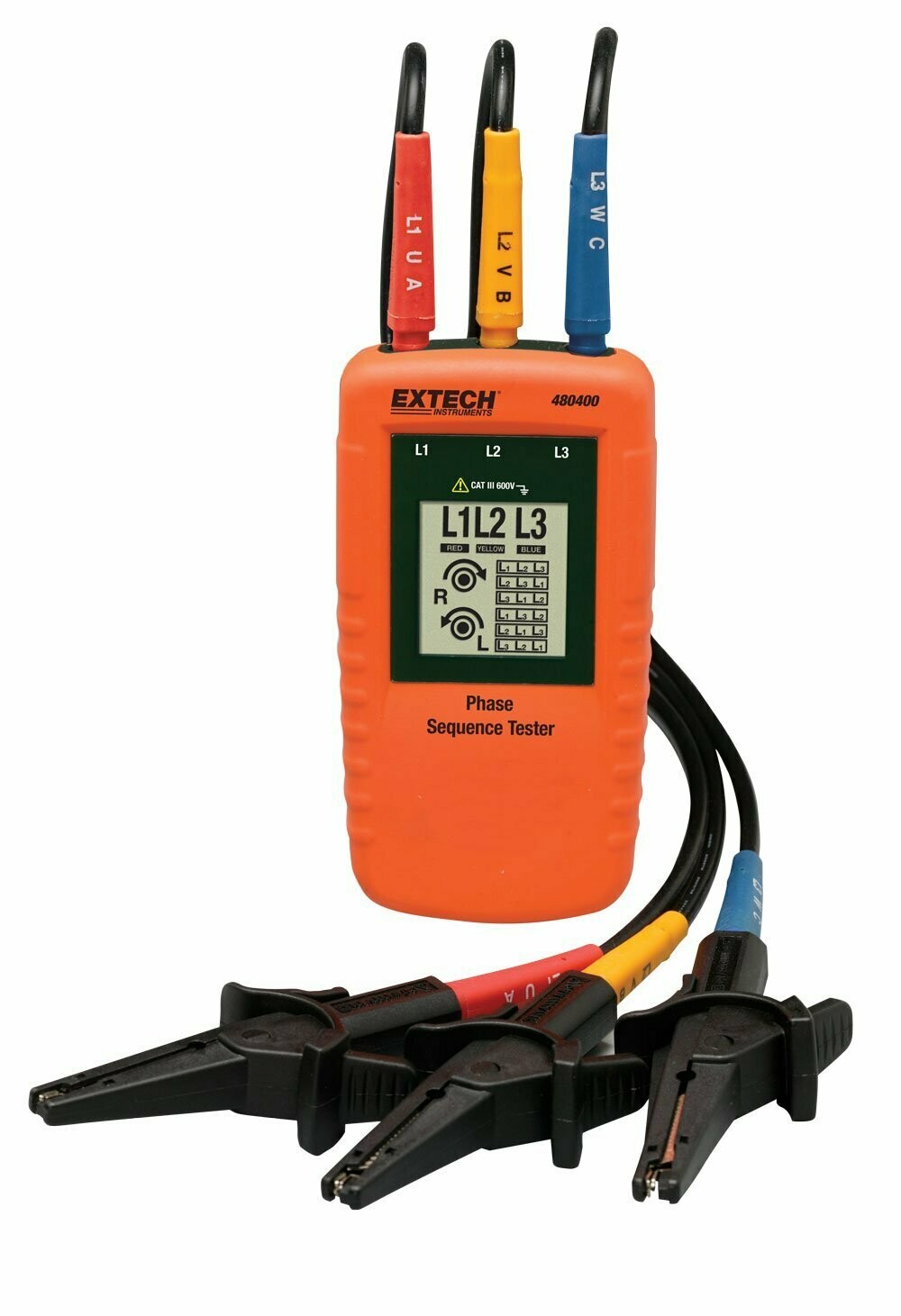 Extech 480400 - 3 phase Rotation Tester / Phase Sequence Tester